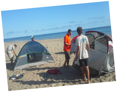 Teen Treks summer camp California Coast trek camps on the beach along the Pacific Ocean