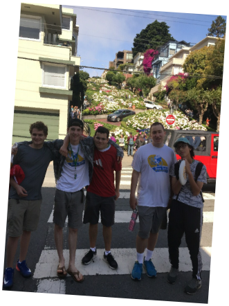 Teen Treks summer camp California Coast trek at Lombard Street in San Francisco
