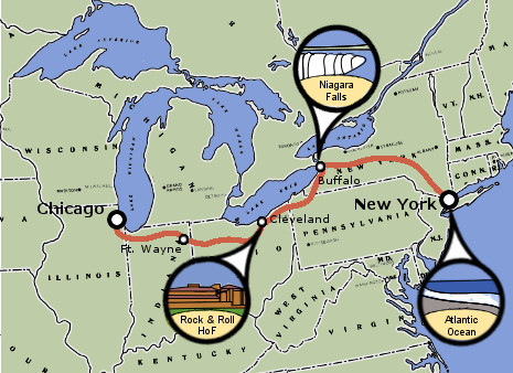 Teen Treks 1000 mile trek bicycle visits Illinois, Indiana, Ohio, Pennsylvania, and New York