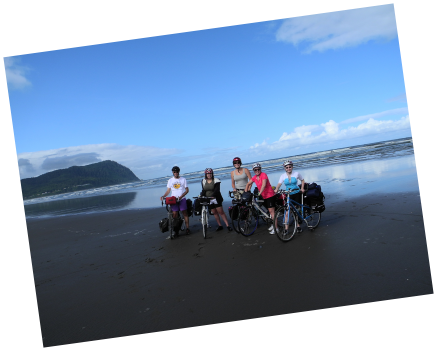 Teen Treks bike trip reaches New York City on the George Washington Bridge